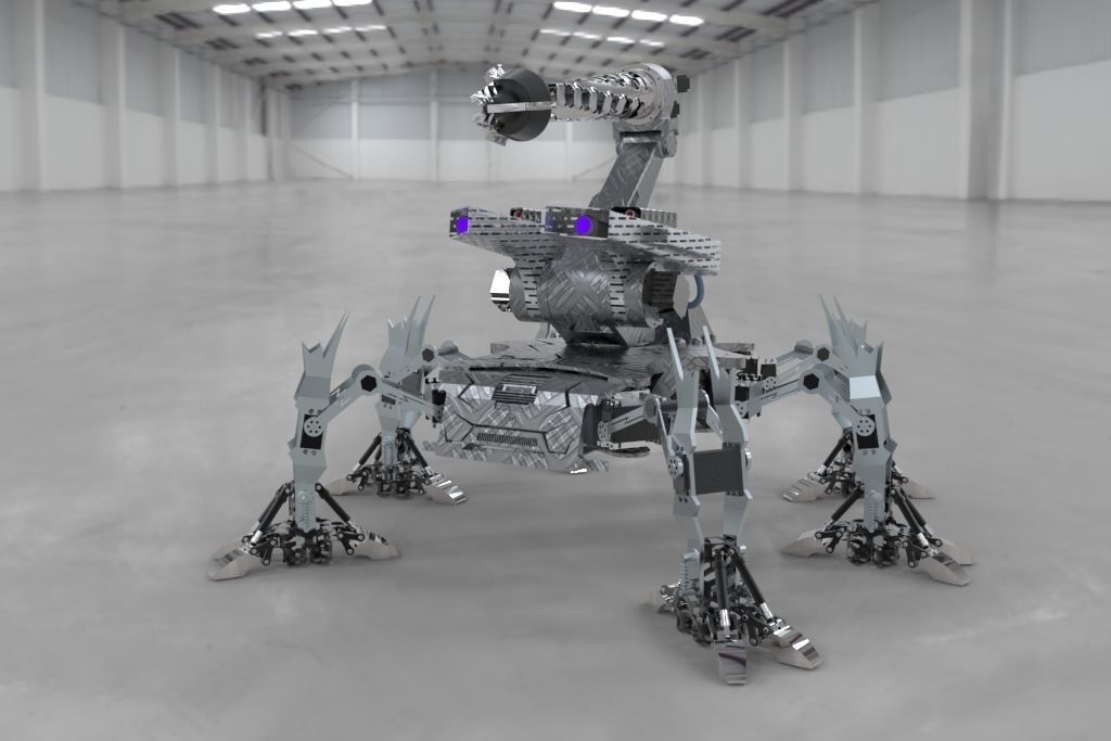 The sewer dredging robot 3D model_29