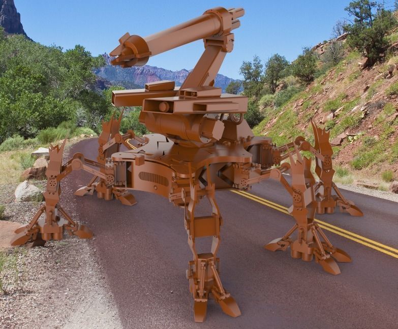 The sewer dredging robot 3D model_33