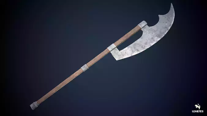 Viking Halberd Game-ready