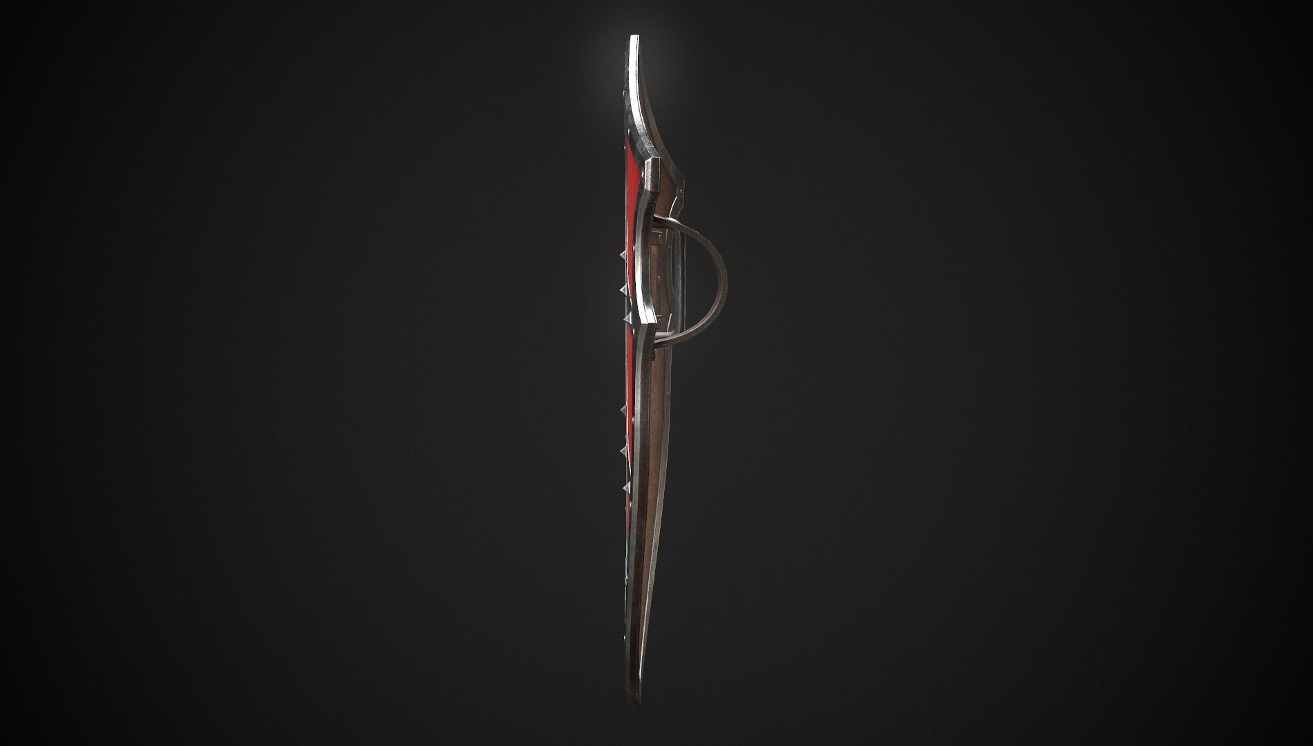 Knight Shield 10 Low-poly 3D model_6