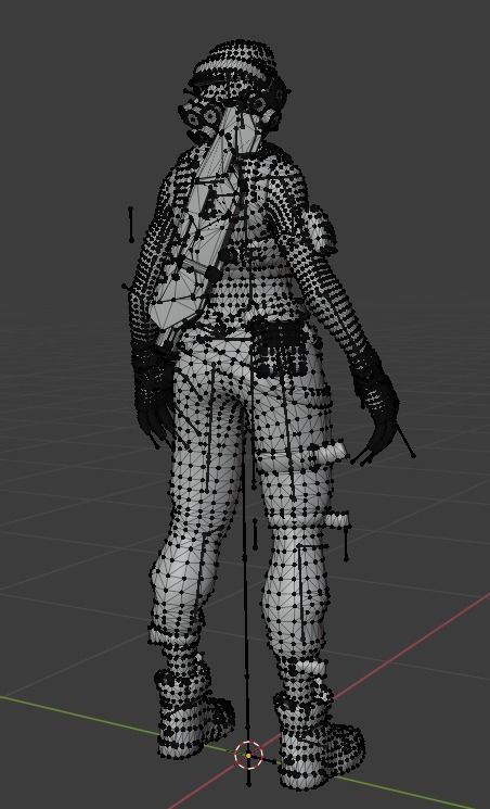 Raze - character from Valorant - textured and rigged Low-poly 3D model_3