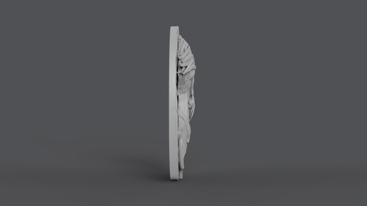 Hairdresser Emblem 3D print model_2