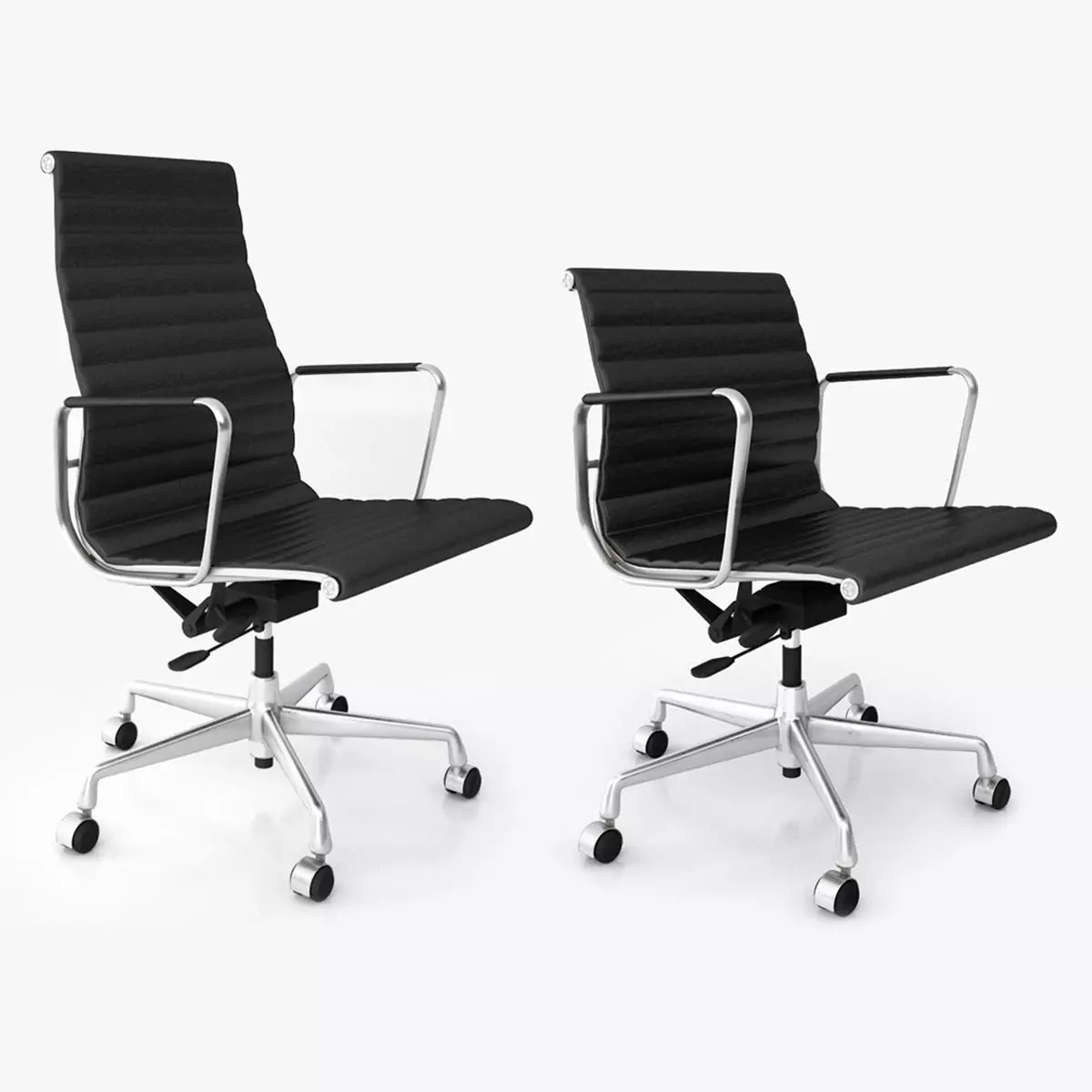 Vitra Aluminium Office Chairs 3D model
