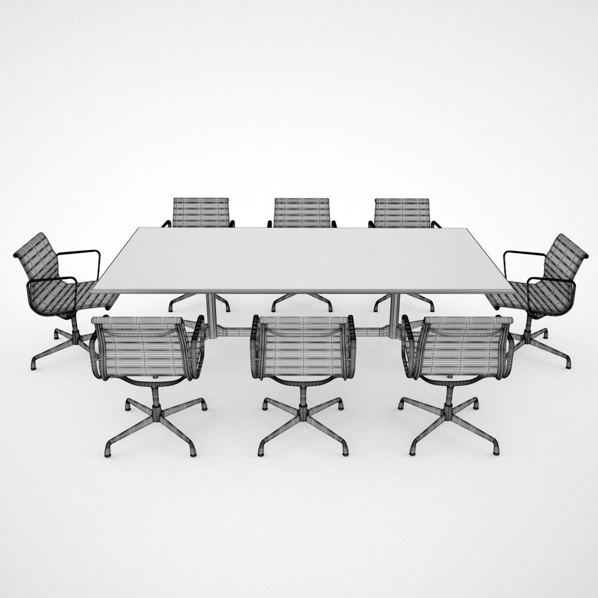 Meeting Room Furniture 01 3D model_5