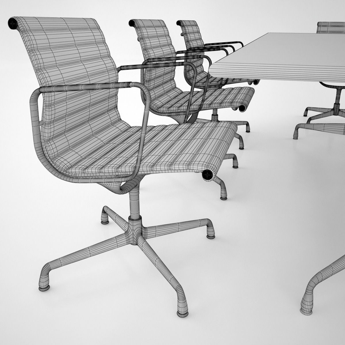 Meeting Room Furniture 01 3D model_4