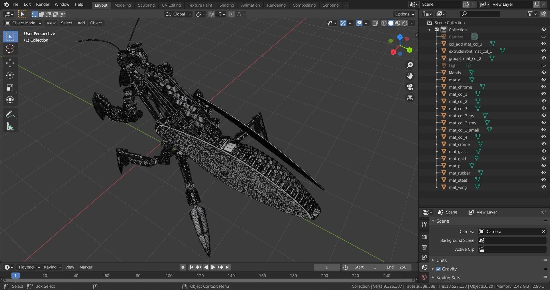 Mechanical mantis 3D model_13