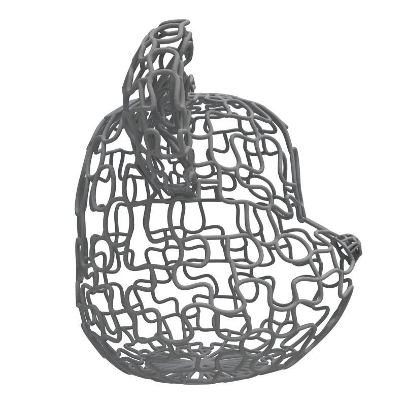 BearBrick Head Wires  3D print model_2