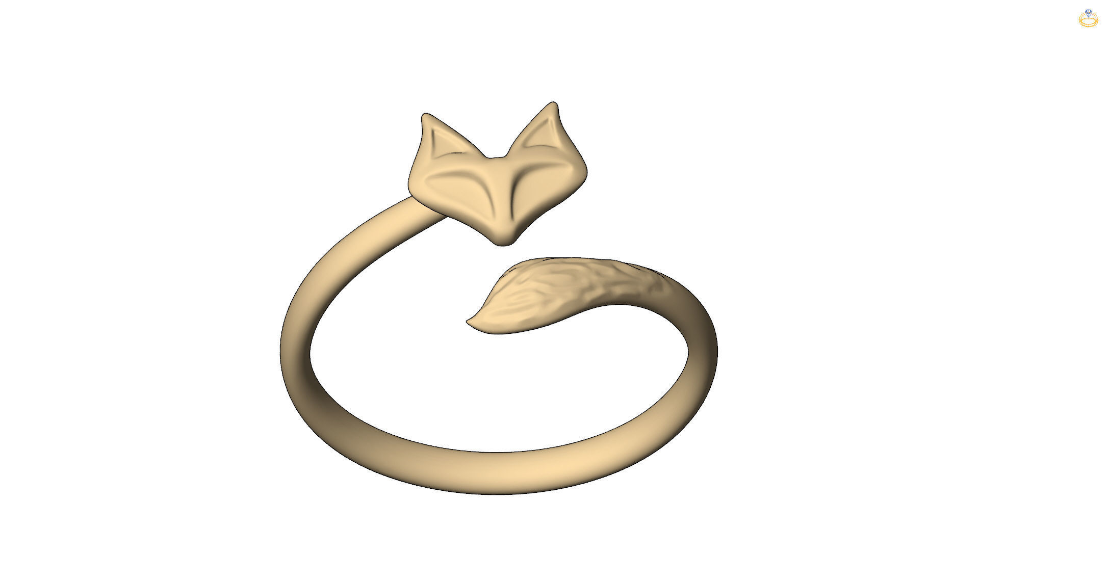 ring FOX  3D print model_8