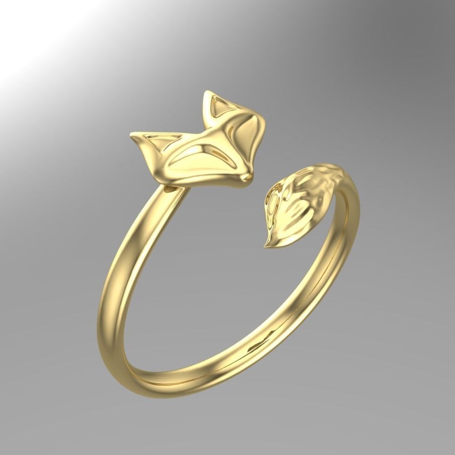 ring FOX  3D print model_1
