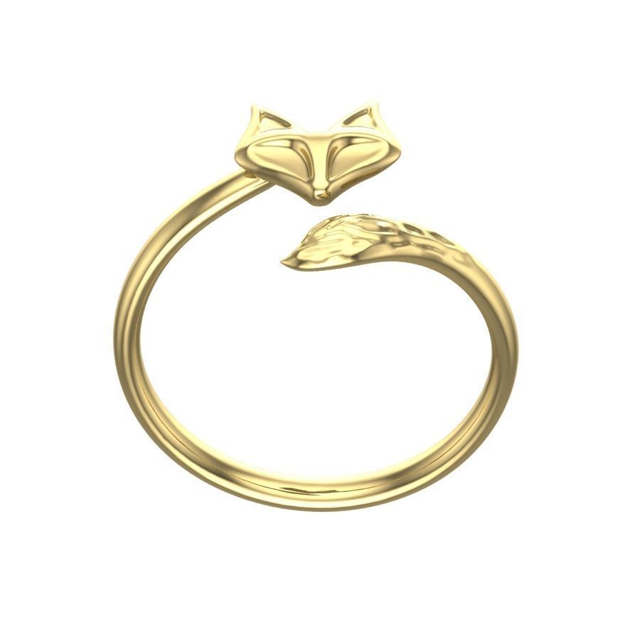 ring FOX  3D print model_3