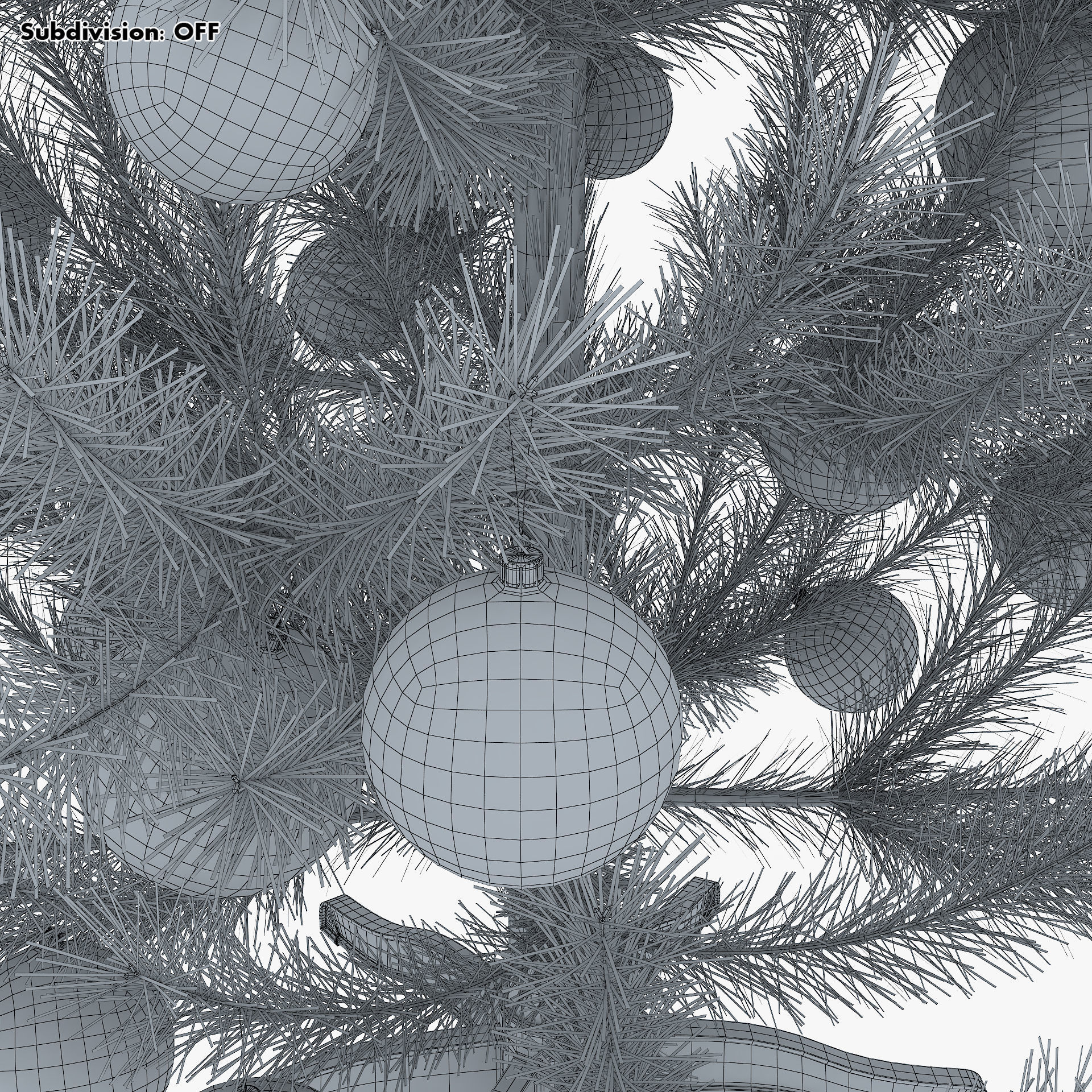 Christmas Tree 150cm v 1 3D model_22