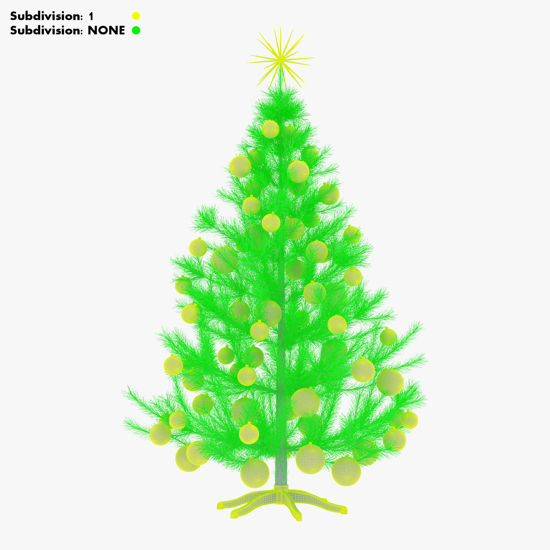 Christmas Tree 150cm v 1 3D model_29
