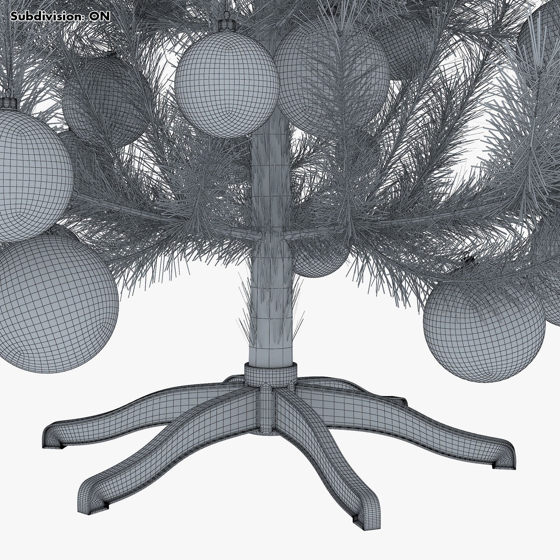 Christmas Tree 150cm v 1 3D model_25