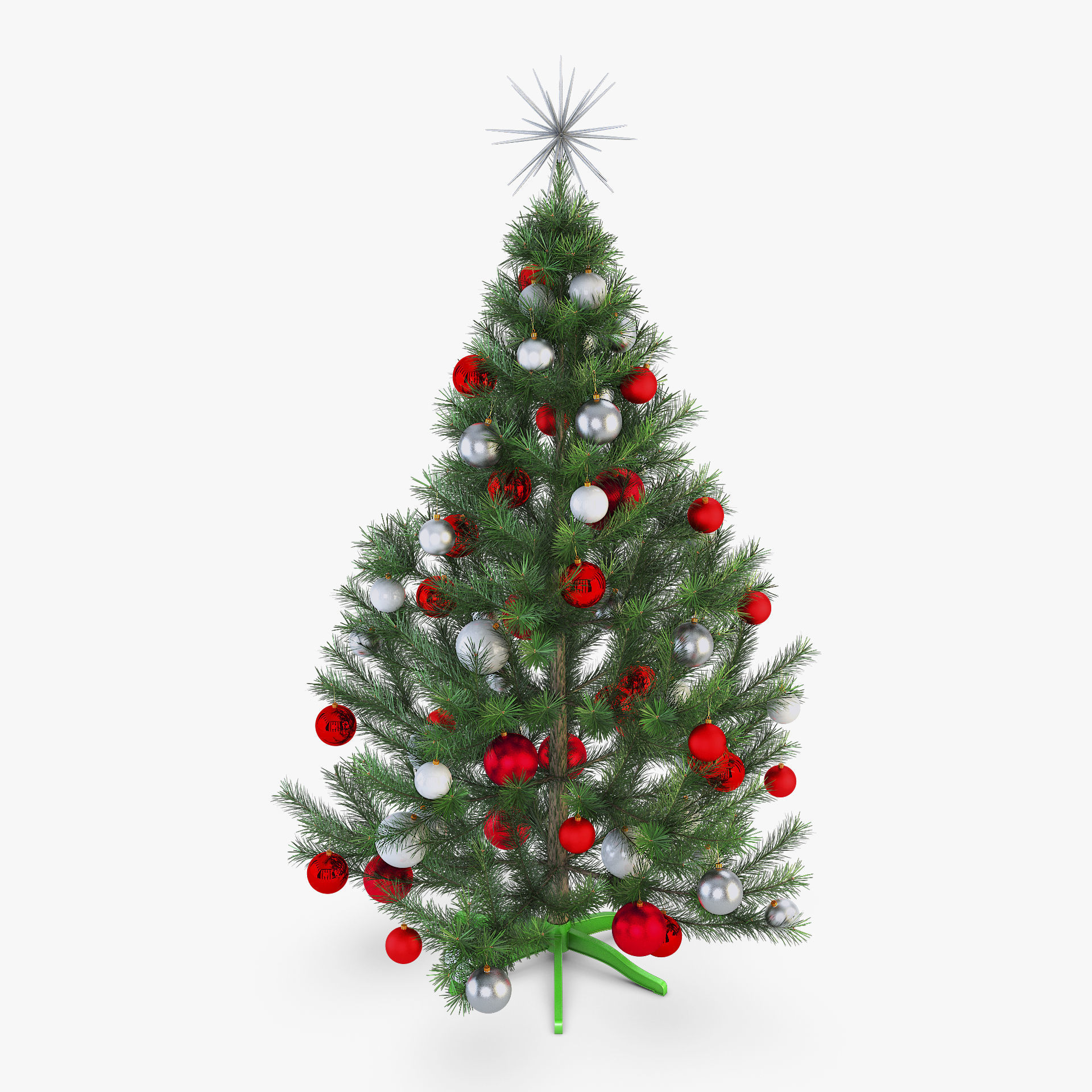 Christmas Tree 150cm v 1 3D model_2