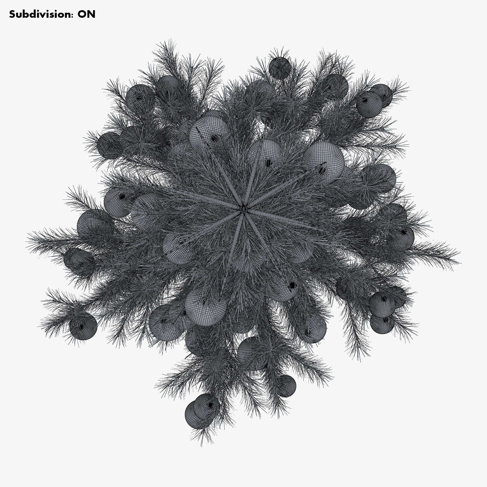 Christmas Tree 150cm v 1 3D model_17