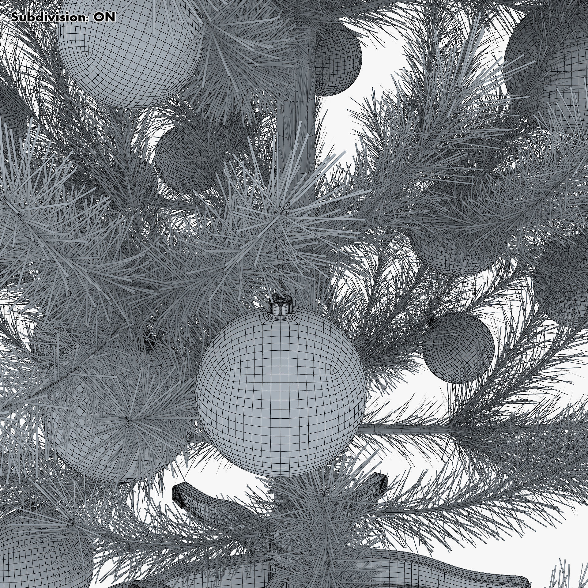 Christmas Tree 150cm v 1 3D model_21