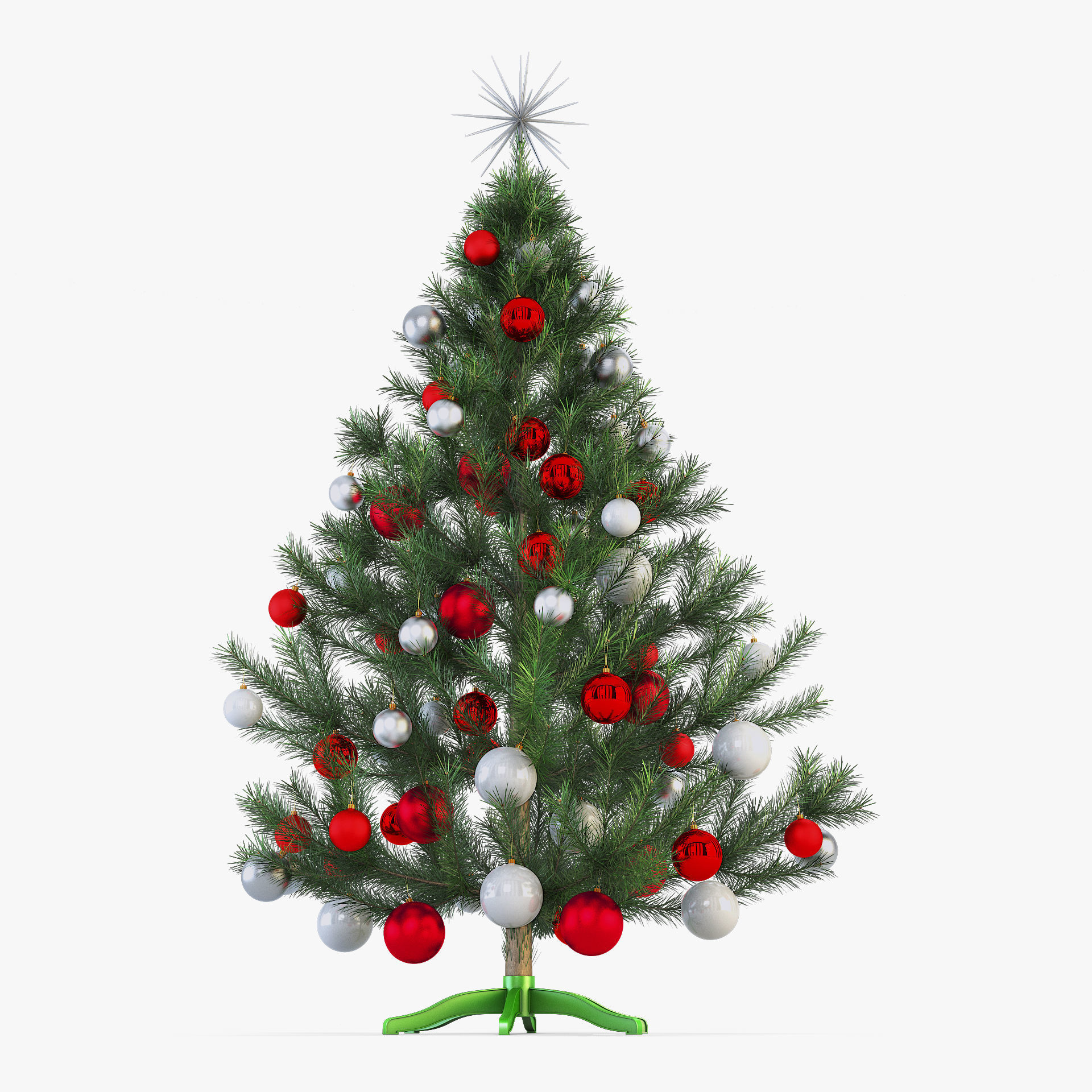 Christmas Tree 150cm v 1 3D model_1