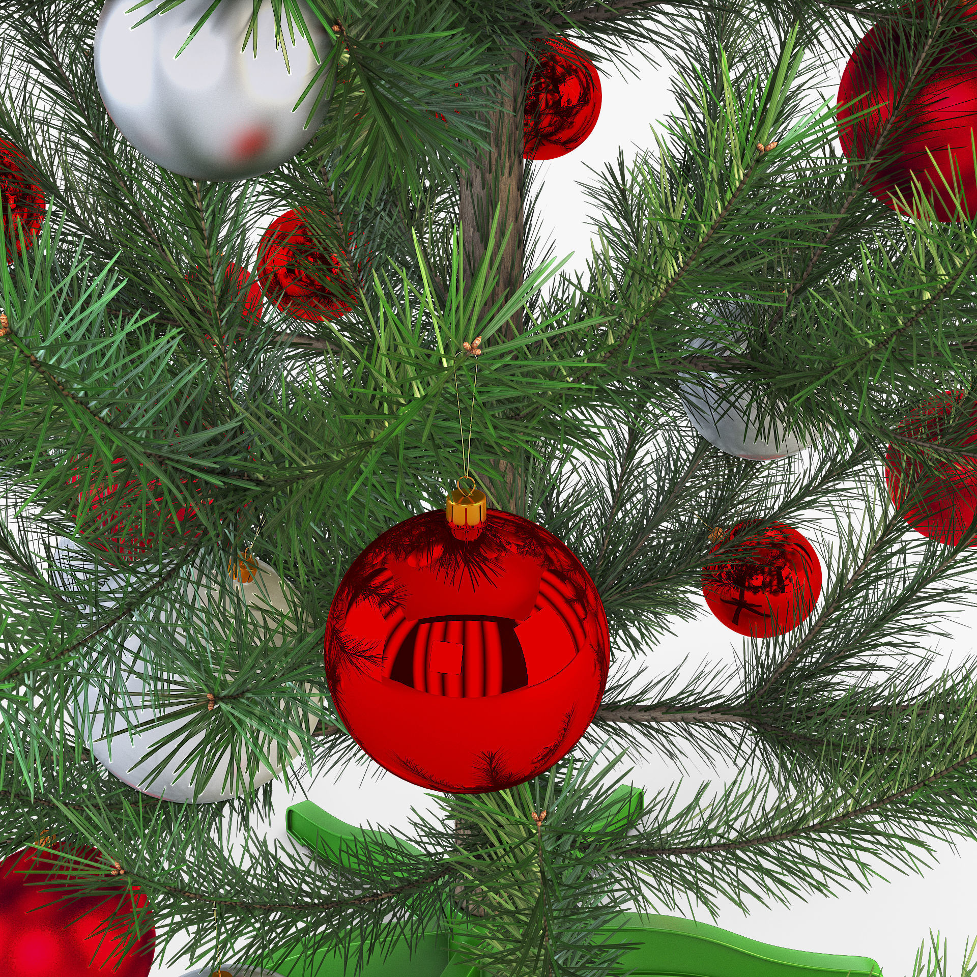 Christmas Tree 150cm v 1 3D model_6