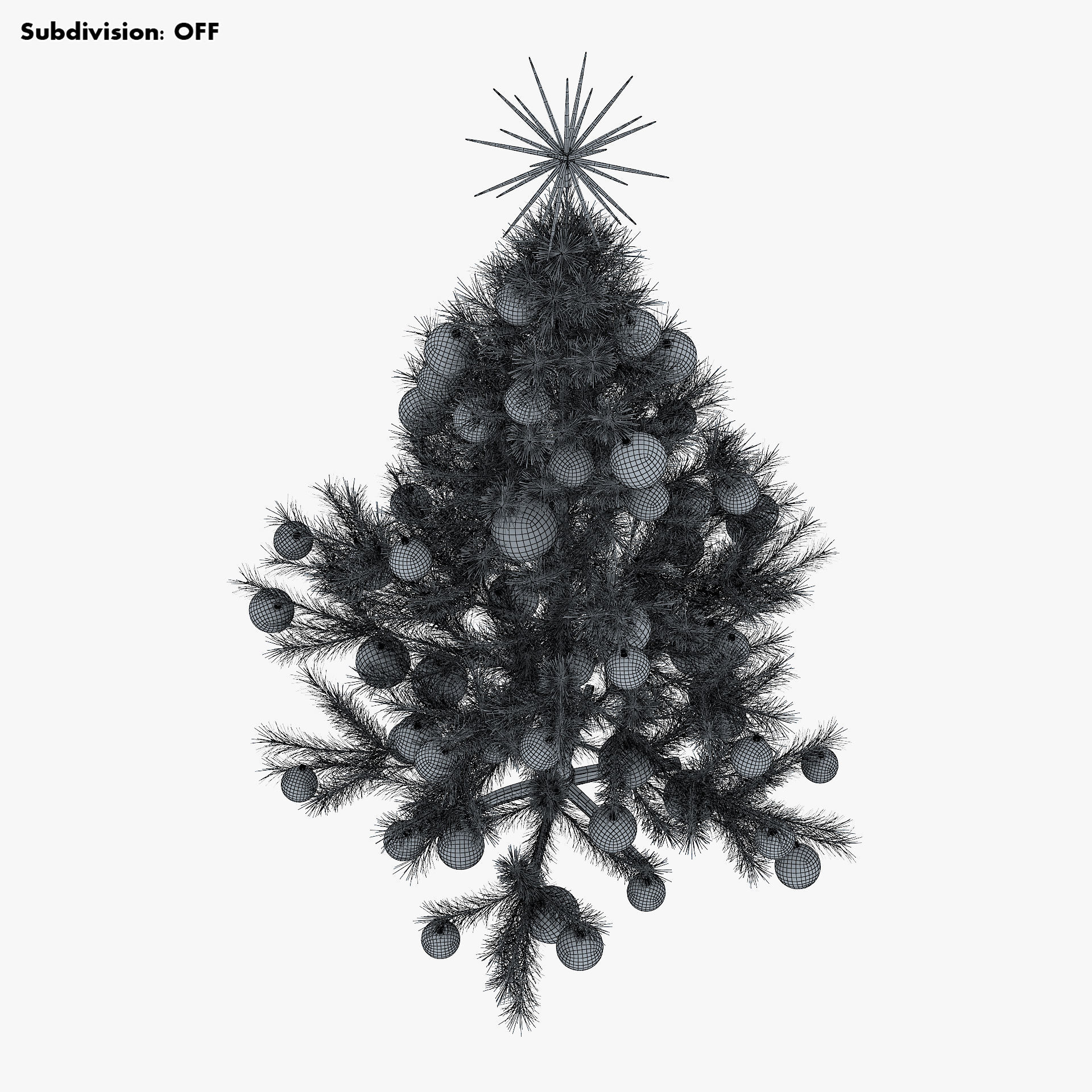 Christmas Tree 150cm v 1 3D model_16