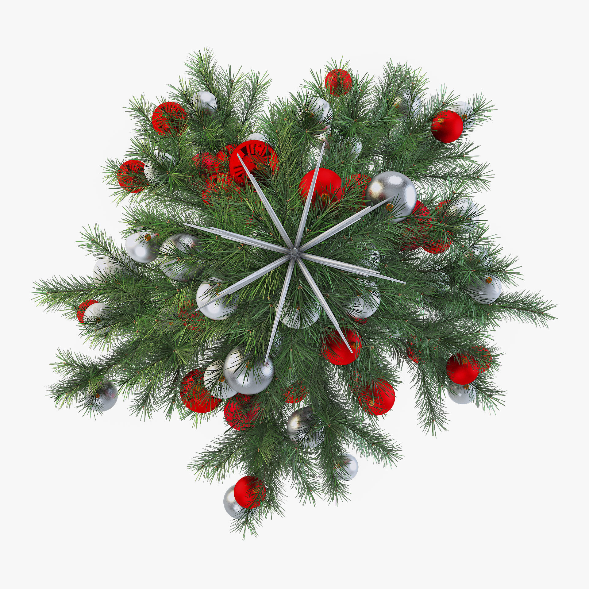 Christmas Tree 150cm v 1 3D model_4