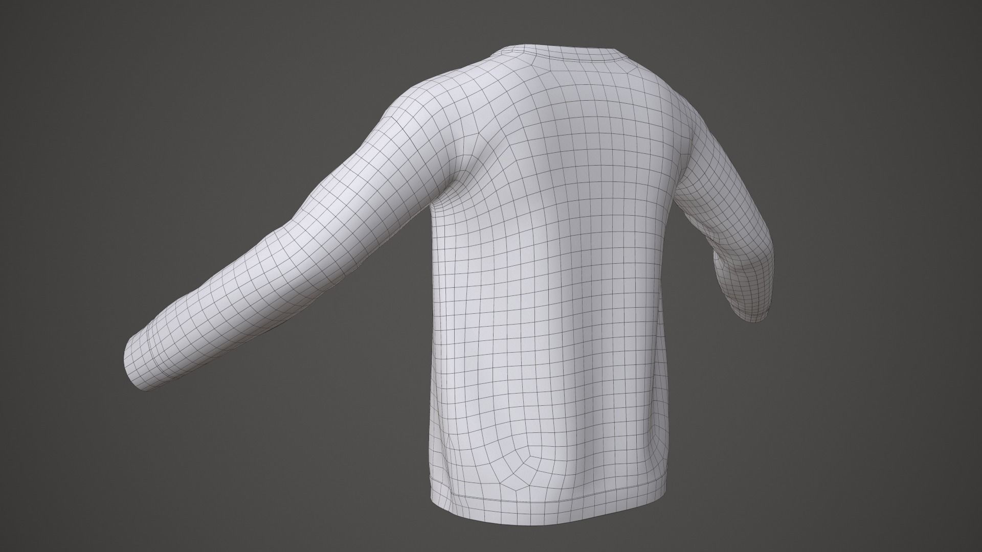 Sweater argyle Low-poly 3D model_18