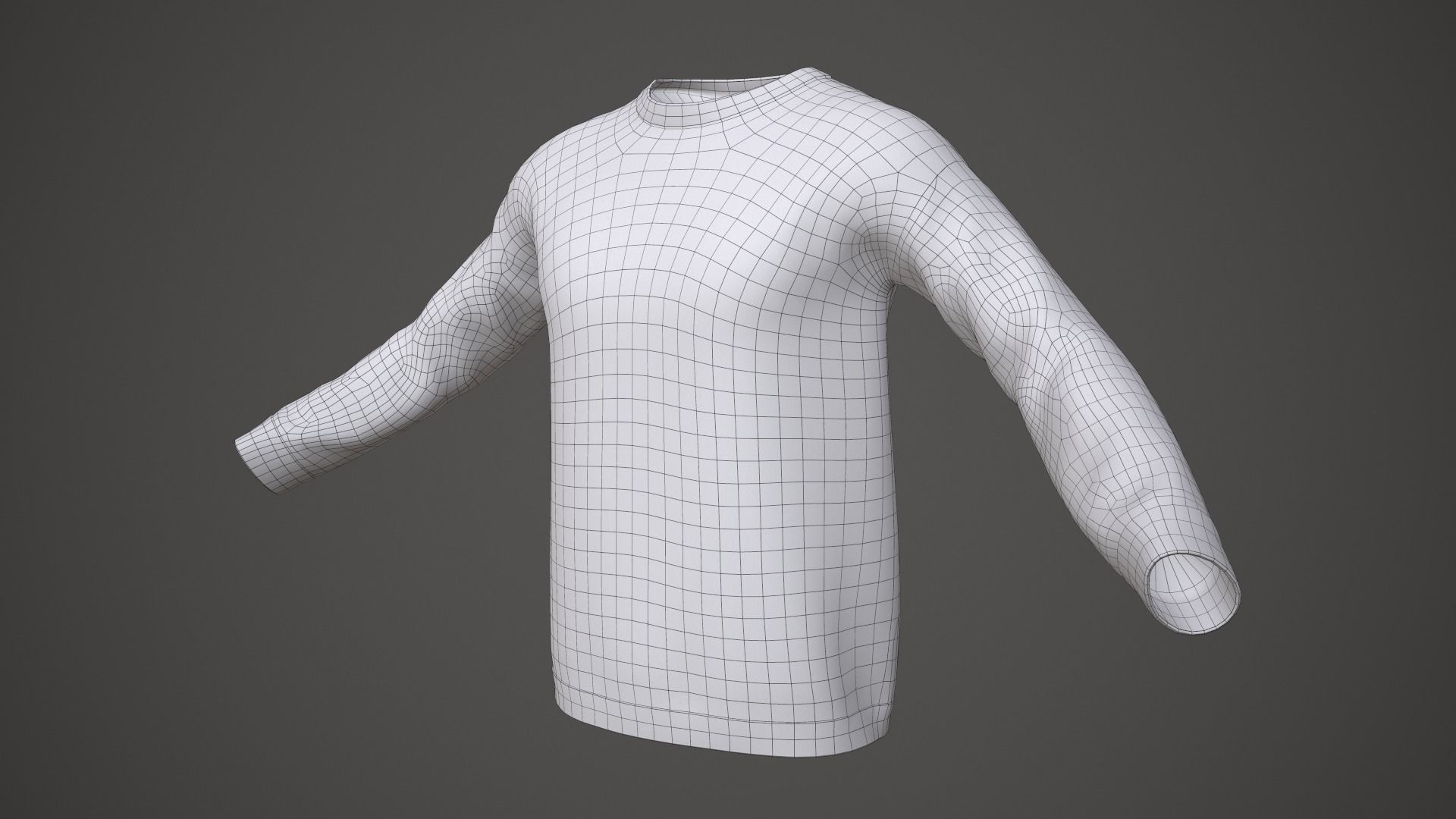 Sweater argyle Low-poly 3D model_16