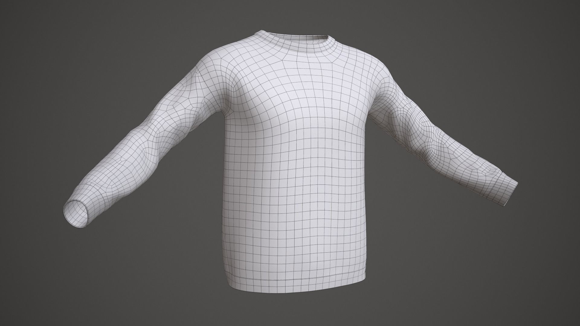 Sweater argyle Low-poly 3D model_15