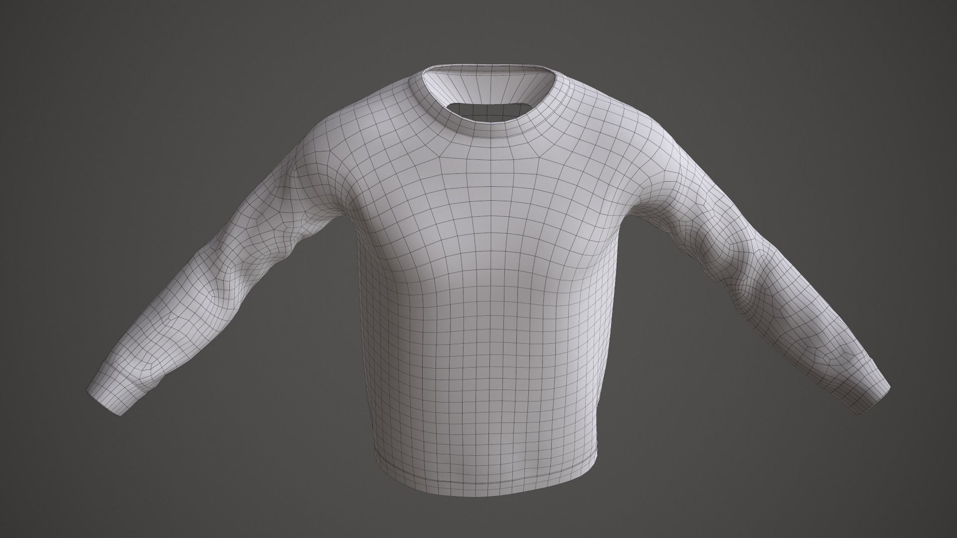 Sweater argyle Low-poly 3D model_20