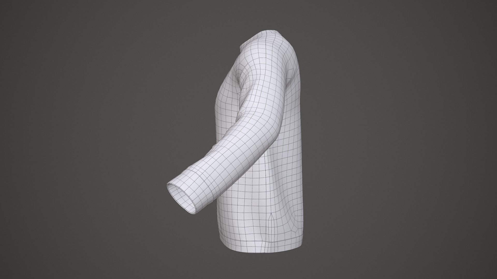 Sweater argyle Low-poly 3D model_17