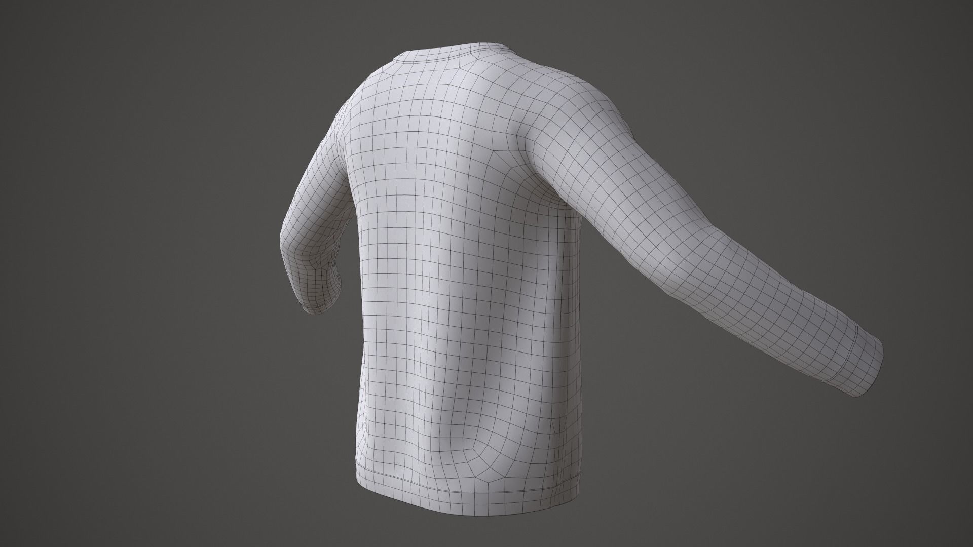 Sweater argyle Low-poly 3D model_19