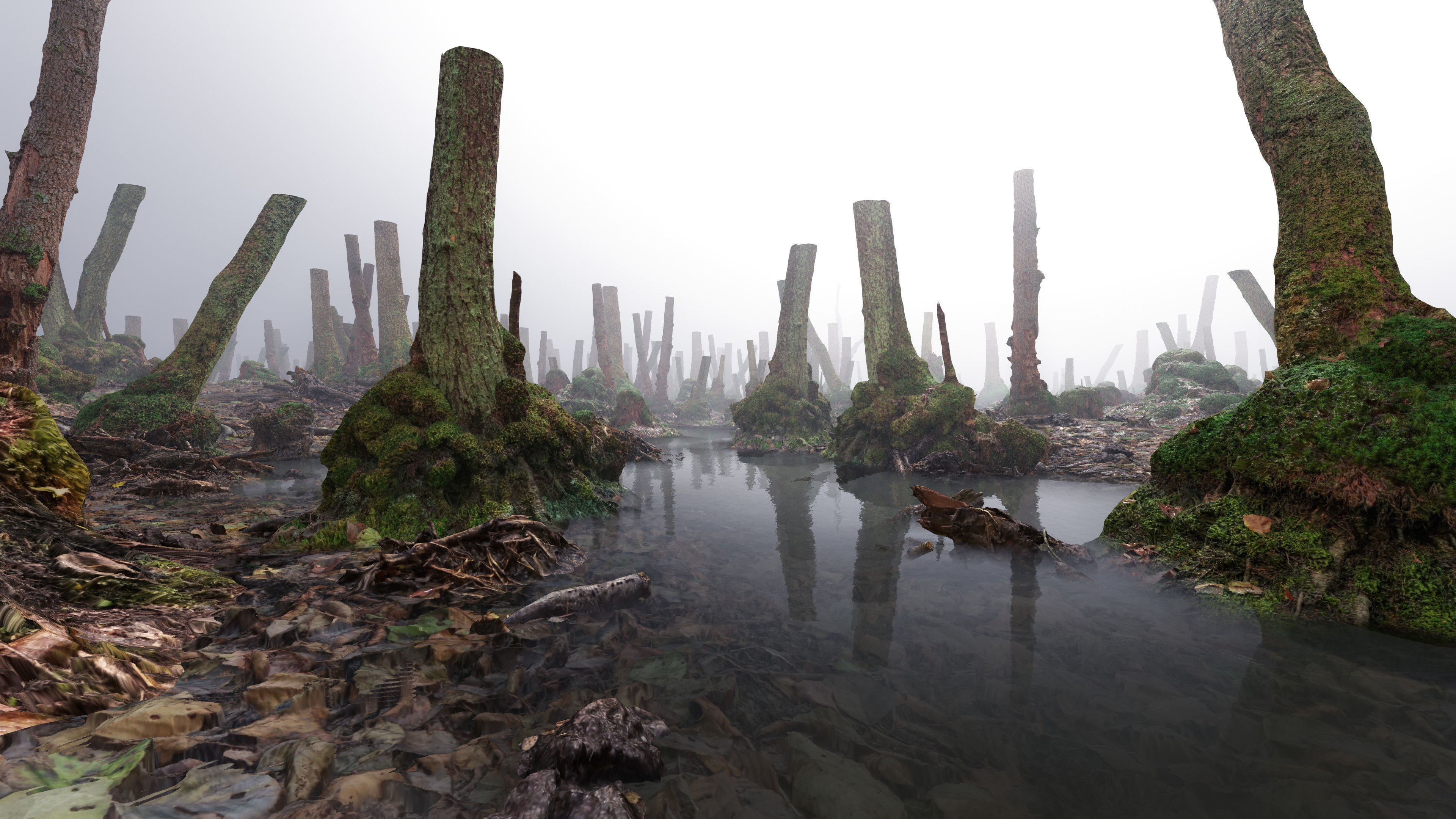 Mossy Tree Collection - Processed Scans PBR 4K Low-poly 3D model_26