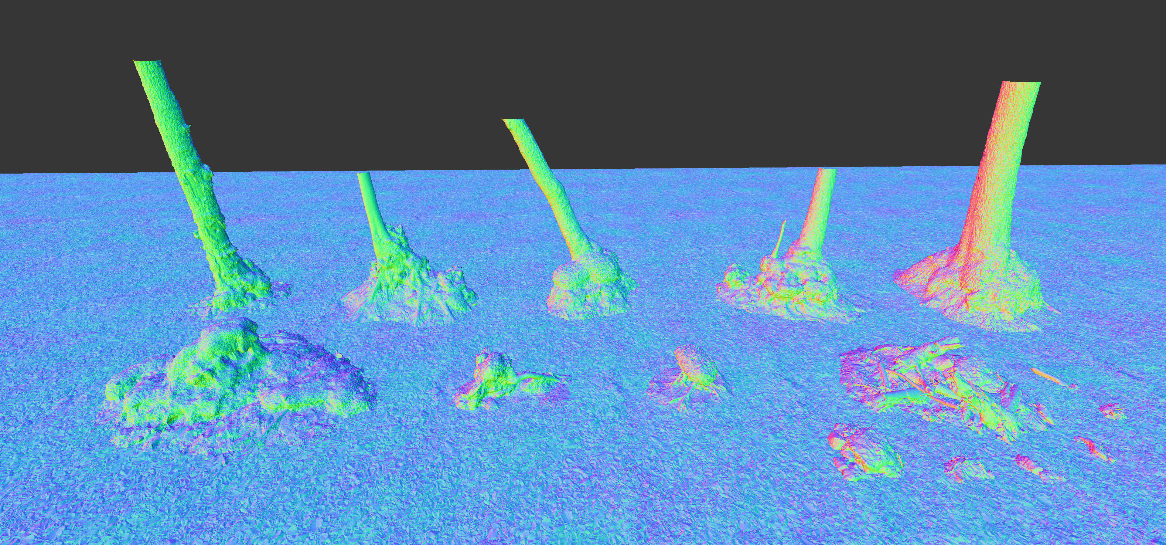 Mossy Tree Collection - Processed Scans PBR 4K Low-poly 3D model_20