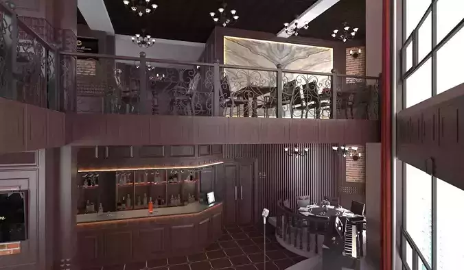 Classic interior design of Lounge