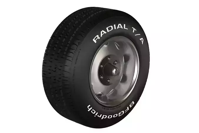 American 1971 Classic Rim and classic bf goodrich tire