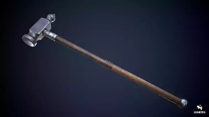 Viking War Hammer Game-Ready