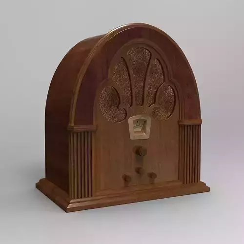 Antique Radio 3D model