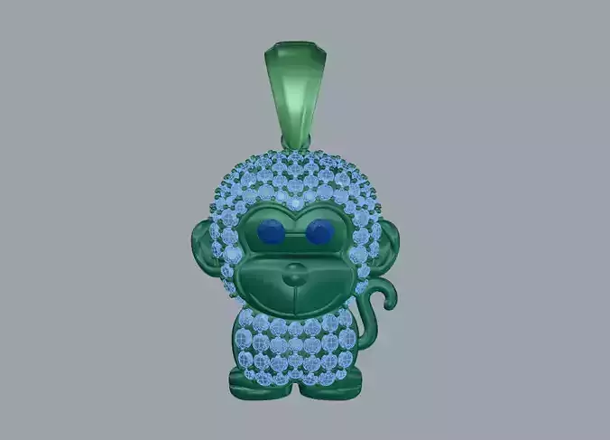 monkey pendant  