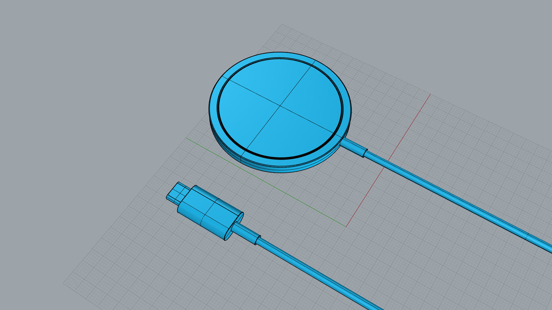 Apple Magsafe wireless charger 3D model 3D model_8