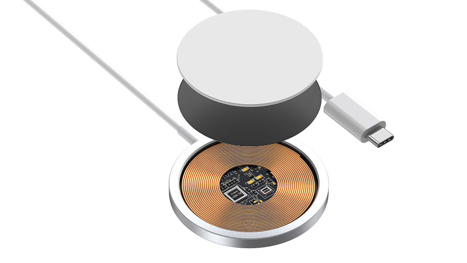 Apple Magsafe wireless charger 3D model 3D model_4