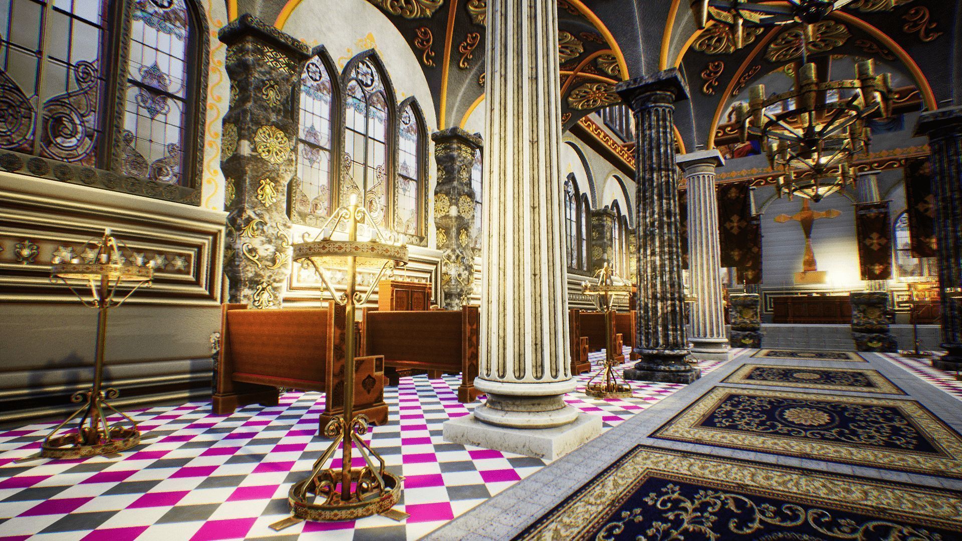 Church 3 Unreal Engine Low-poly 3D model_2