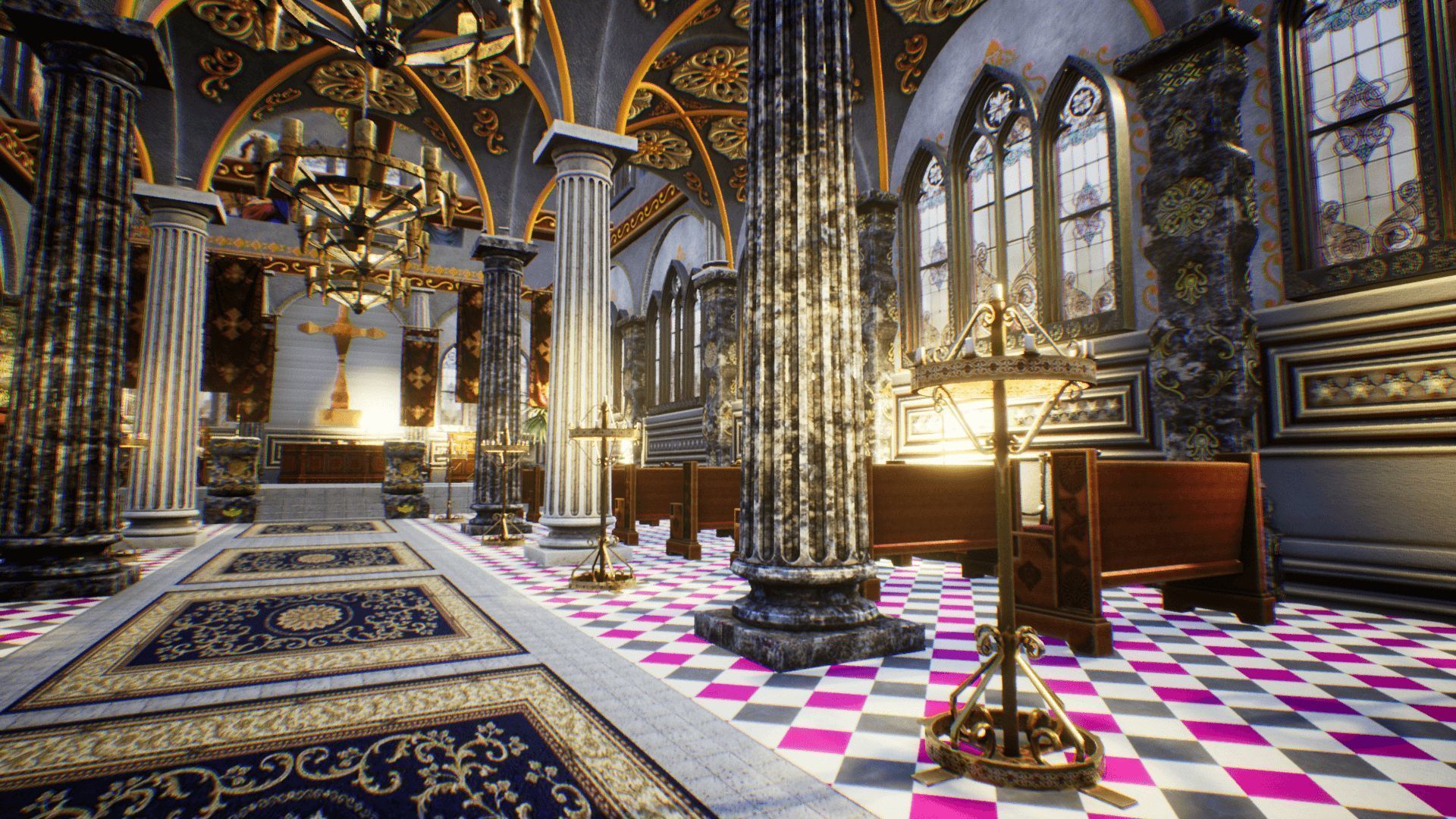 Church 3 Unreal Engine Low-poly 3D model_3