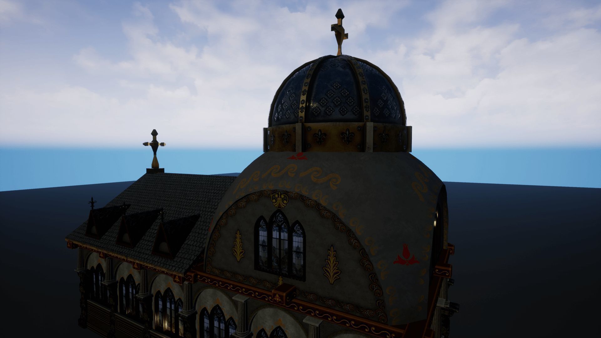 Church 3 Unreal Engine Low-poly 3D model_13