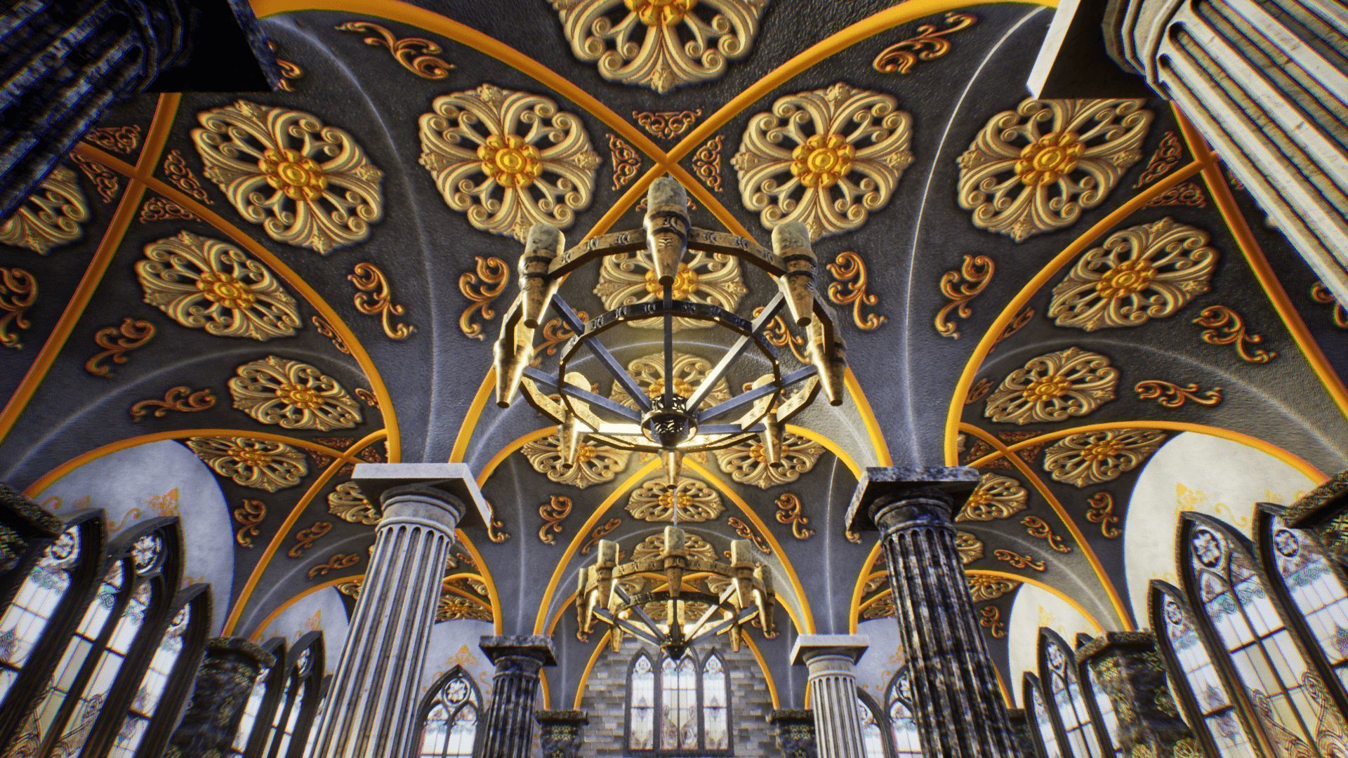 Church 3 Unreal Engine Low-poly 3D model_8