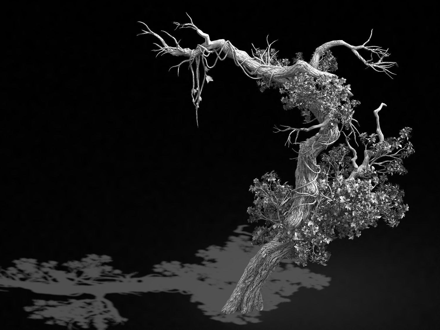 Qianhui Forest-Difu-Vine Tree 052 3D model_2