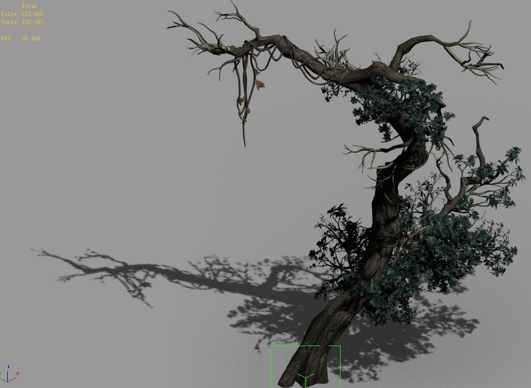 Qianhui Forest-Difu-Vine Tree 052 3D model_4
