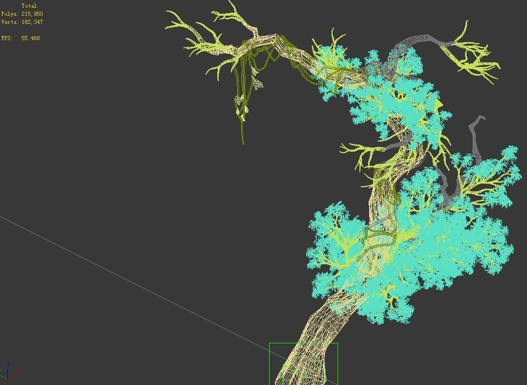 Qianhui Forest-Difu-Vine Tree 052 3D model_3