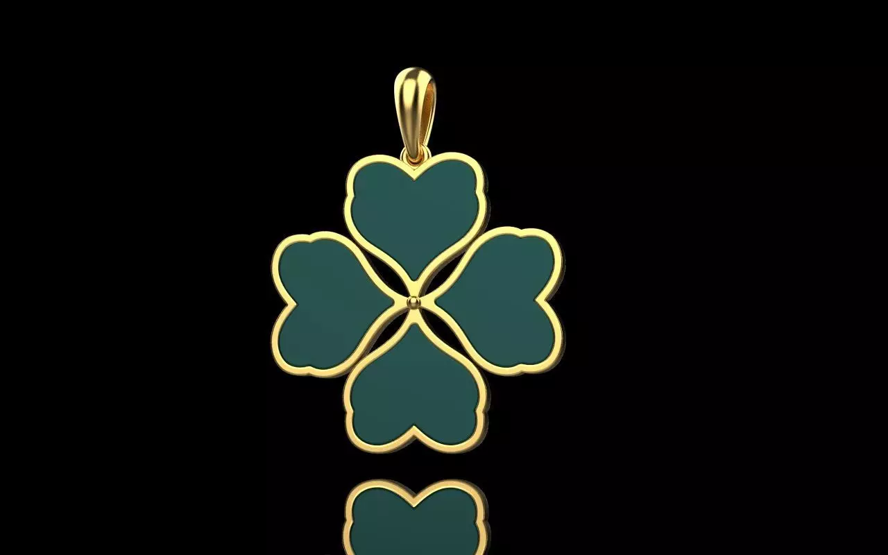 Clover pendant 3D print model
