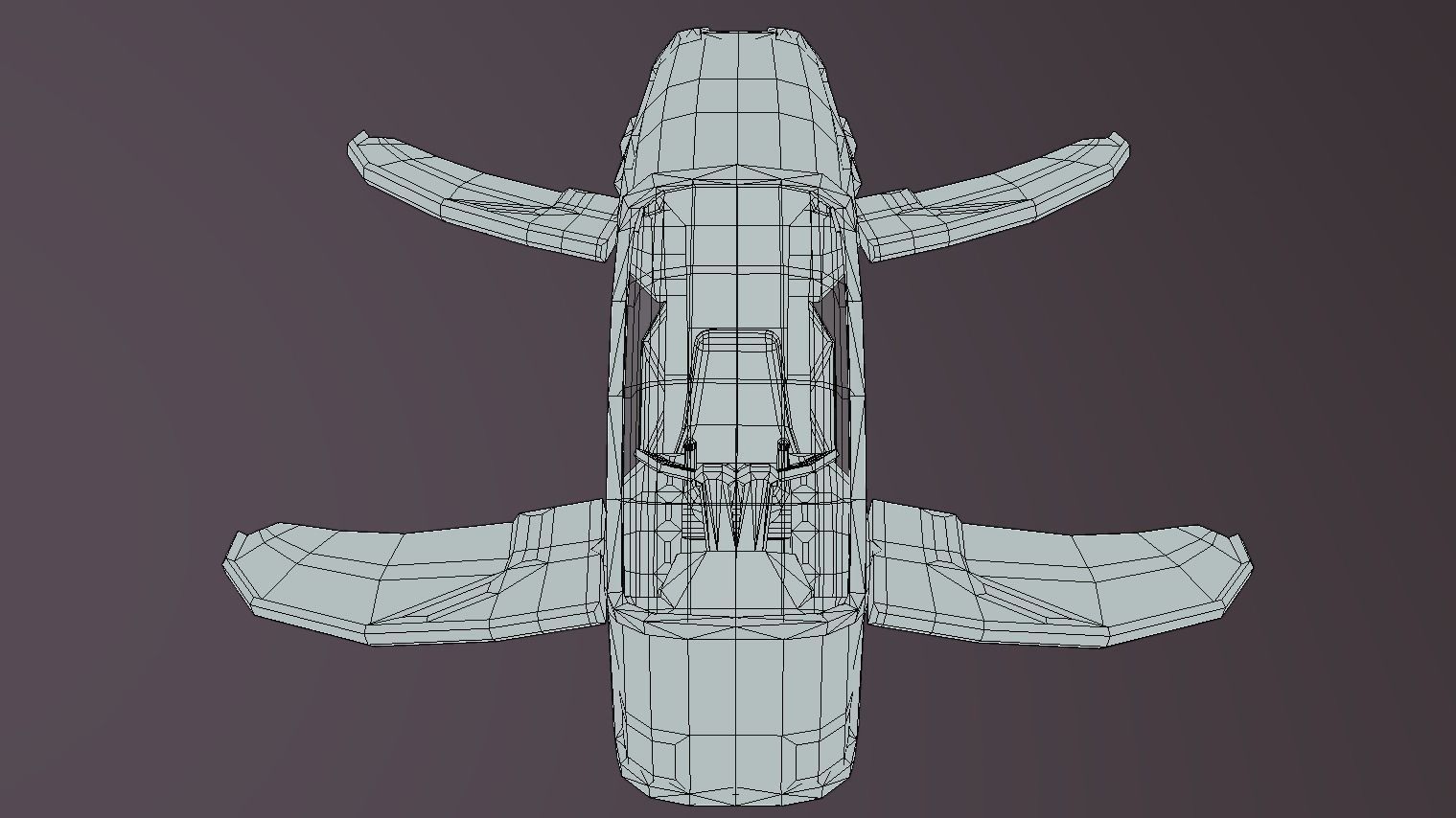 G-360 - Glider Low-poly 3D model_12