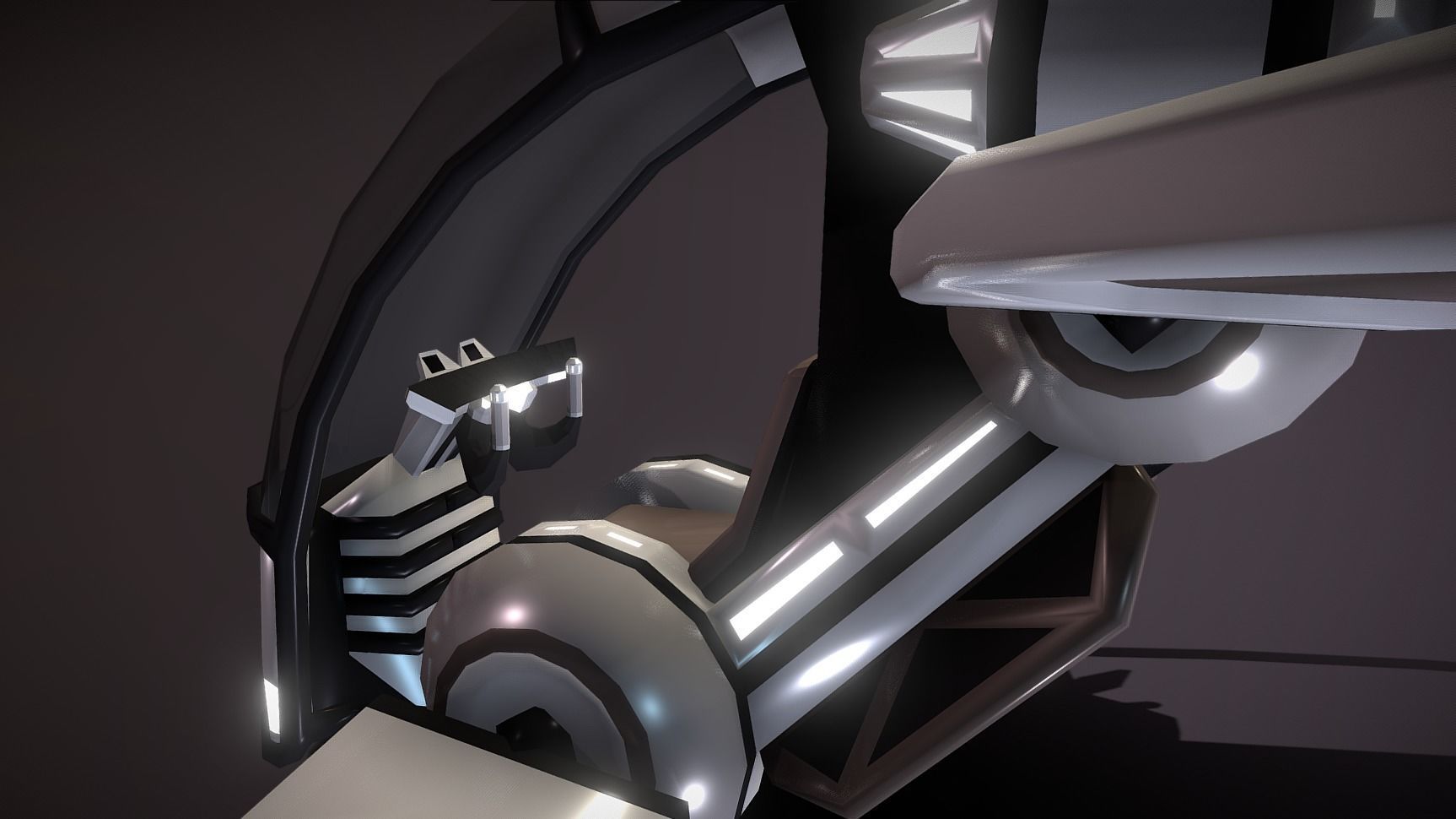 G-360 - Glider Low-poly 3D model_5