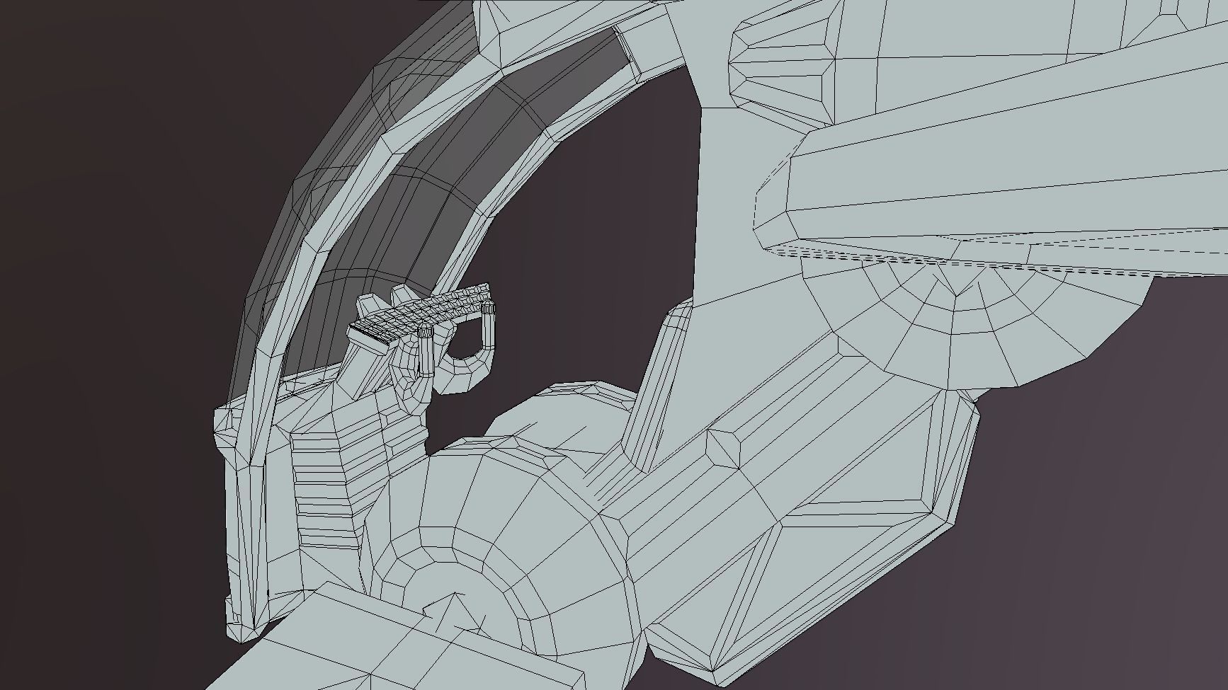 G-360 - Glider Low-poly 3D model_6